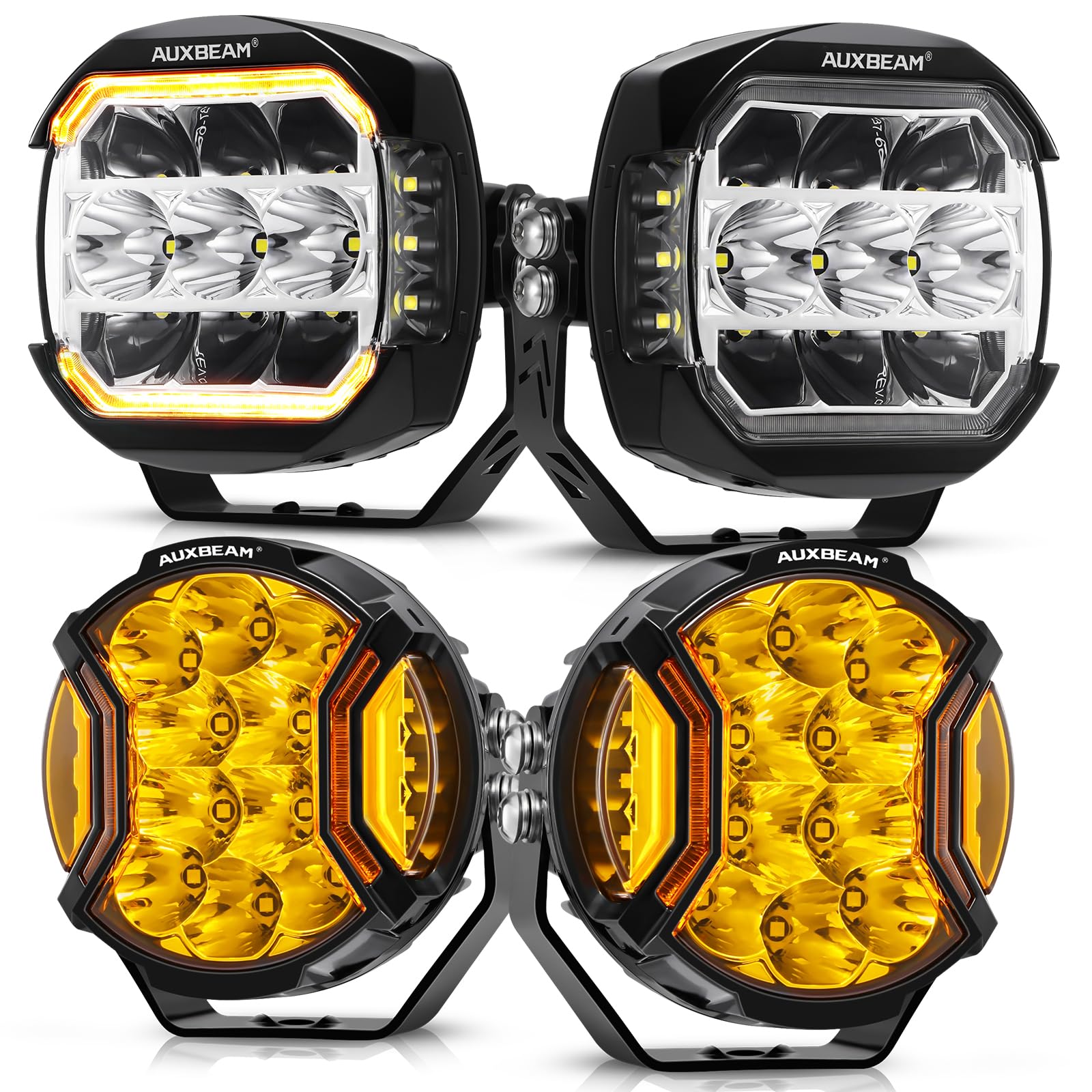 Amazon.com: Auxbeam 5Inch LED Offroad Lights, 270° Ultra-Wide